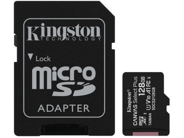 Karta microSDXC KINGSTON Canvas Select Plus 128GB