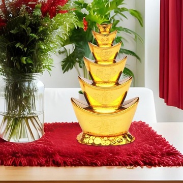 Статуя-сокровищница, декор весеннего фестиваля 2024 года для гостиной, 6-уровневый Wle