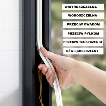 USZCZELKA DO OKNA DRZWI TYP P 5x9mm 10metrów