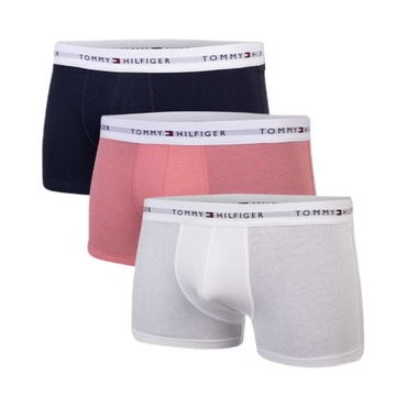 -10% TOMMY HILFIGER BOKSERKI MĘSKIE 3-PACK TRUNK S