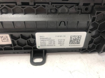 BMW 7 G11 G12 PANEL KLIMATIZACE 9458463
