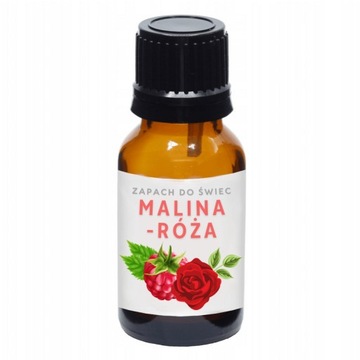 Zapach do świec sojowych wosku olejek zapachowy 10ml MALINA-RÓŻA