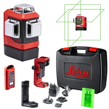 Laser krzyżowy zielony LEICA laser 360 poziomica laserowa laser LINO L6G