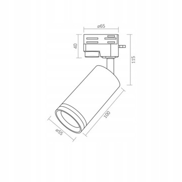 SZYNOPRZEWÓD BIAŁY 1m + 2x REFLEKTOR LED HALOGEN GU10 łatwy montaż