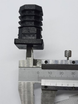 10 ШТ. ЗАГЛУШКА С РЕЗЬБОЙ М6, ПРОФИЛЬ 25X25