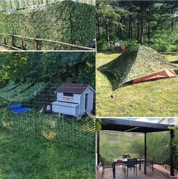 SIATKA MASKUJĄCA WOJSKOWA OGRODOWA KAMUFLAŻ 3x3M