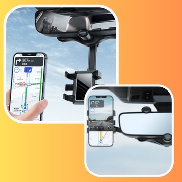 ДЕРЖАТЕЛЬ ТЕЛЕФОНА ДЛЯ ЗЕРКАЛА ЗАДНЕГО ВИДА АВТОМОБИЛЯ