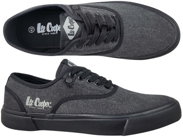 LEE COOPER SNEAKERS LCW 24 02 2150 BUTY MĘSKIE TRAMPKI TENISÓWKI CZARNE