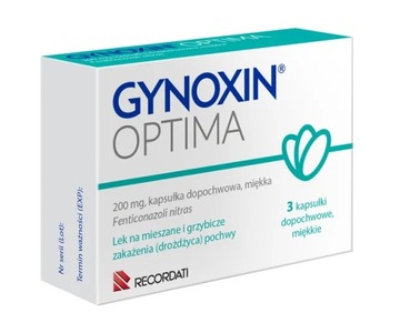 Gynoxin Optima 200 mg, 3 kapsułki dopochwowe