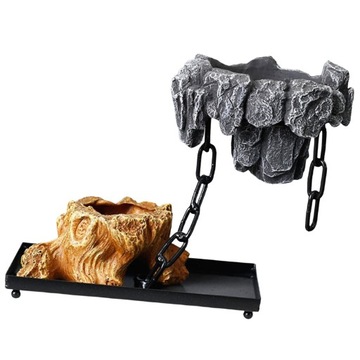 Контейнер-ваза Бонсай Горшок Стиль B Темно-серый