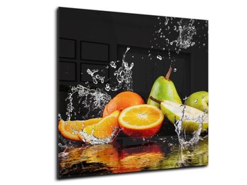 dekor szkło panel hartowany HD 60x60 owoce
