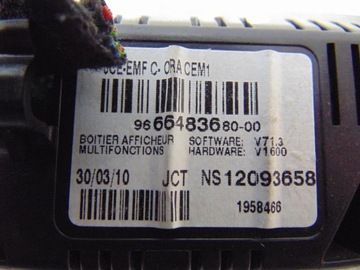 DISPLEJ PEUGEOT 5008 9666483680