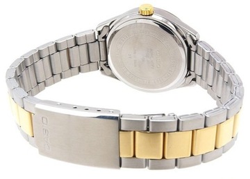 KLASYCZNY ZEGAREK DAMSKI CASIO LTP-1302PSG-7A BICOLOR SILVER/GOLD DATA 30mm