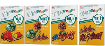 ORTOGRAFFITI POZIOM 1 ZESZYT ĆWICZEŃ Ó-U + RZ-Ż + MIKS + CH-H OPERON KL.4-5