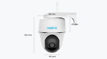 Reolink Argus PT 5 Мп камера 2.4 I 5Ghz аккумулятор USB-C белый + КАРТА 64 ГБ