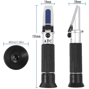 Рефрактометр для меда, измеритель сахара, калибровка ATC для воды