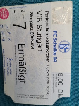 bilet FC.SCHALKE - VfB Stuttgart