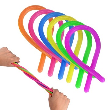 MONKEY NOODLE MAKARON ANTYSTRESOWY FIDGET 6 sztuk