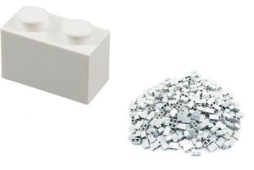 lego klocek 1x2 Biały x 50 sztuk 3004