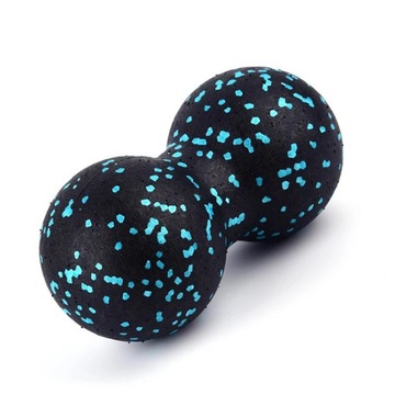 CZARNA PIŁKA PODWÓJNA REHABILITACYJNA ROLLER 16 CM