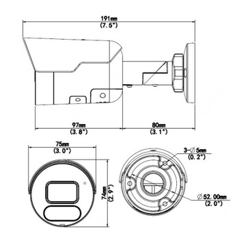 KAMERA IP BCS-P-TIP28FWR3L2-Ai2 / 8Mpx 2,8mm