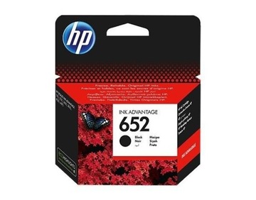 Tusz HP 652 czarny / black Oryginalny