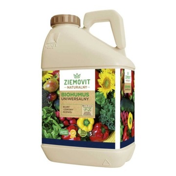 BIOHUMUS UNIWERSALNY NATURALNY Z DŻOWNIC KALIFORNIJSKICH HUMUS BIO NAWÓZ 5L