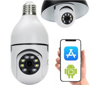KAMERA ŻARÓWKA OBROTOWA IP WIFI W ŻARÓWCE 360