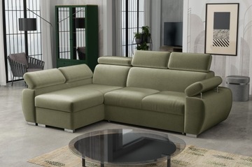 PORTLAND I narożnik sofa regulowane podłokietniki