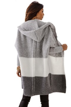 edc Sweter z kapturem jasnoszary Melan\u017cowy W stylu casual Moda Swetry Swetry z kapturem 
