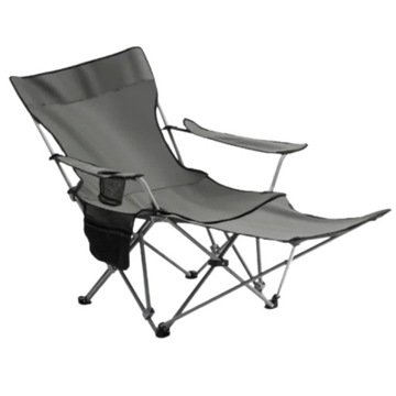СТУЛ ДЛЯ САДОВОГО ПЛЯЖА, ТУРИСТИЧЕСКИЙ, РЫБАЛОЧНЫЙ СТУЛ, СКЛАДНОЙ 4 В 1, СЕРЫЙ