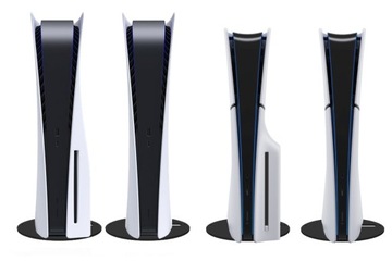 Stojak podstawka pionowa do każdej konsoli PlayStation 5 PS5 SLIM FAT czarn