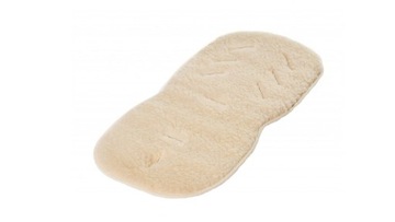 Uniwersalna Wkładka Kremowa do nosidełka Wózka Łóżeczka 100% Wełna 76x35cm