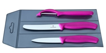 Victorinox zestaw 3 noży różowy