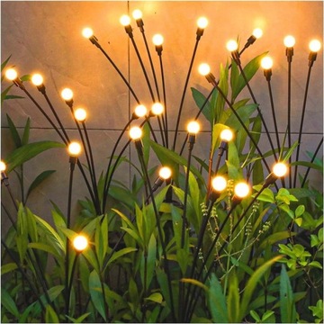 4 шт. СОЛНЕЧНЫЕ СВЕТЛЯЧКИ САДОВЫЕ ЛАМПЫ 12LED 2,1 СМ