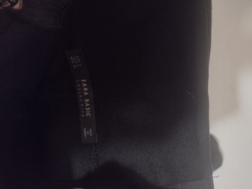 (36/S) ZARA/Czarne legginsy, spodnie, rurki