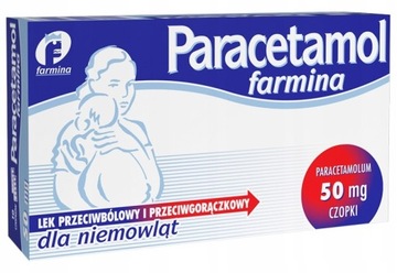 PARACETAMOL Farmina 50mg czopki dla niemowląt 10sz