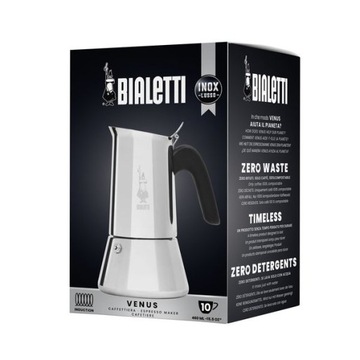 Стальная индукционная кофеварка BIALETTI NEW VENUS 10 т