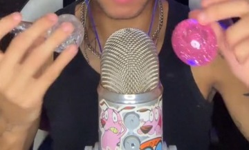 Массажные шарики для лица и ASMR, 2 шт., розовые, сенсорные водные массажеры