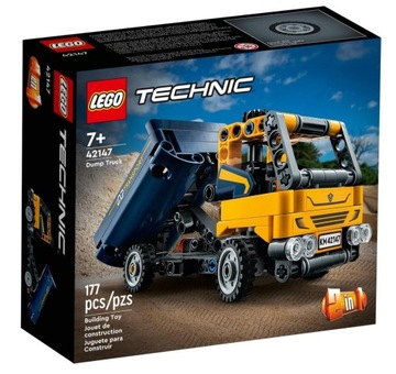 LEGO TECHNIC 42147 САМОСВАЛ 117 шт. + МАЛЕНЬКИЙ БУМАЖНЫЙ СУМОК LEGO