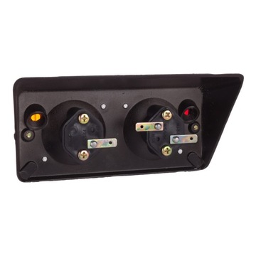 Комплект боковых и задних алюминиевых фонарей Т-25 левый+лампочки правый