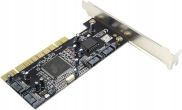 Адаптер-контроллер PCIE Плата расширения дисков 4 порта SATA RAID 1,5 Гбит/с
