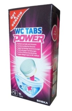 GG POWER TABS TABLETKI CZYSZCZENIA WC 16szt NIEMCY