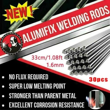 30 sztuk 330*1.6mm aluminium Flux-Cored pręty spaw