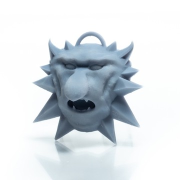 MEDALION SZKOŁY JANUSZA DRUK 3D - SZARY + RZEMYK