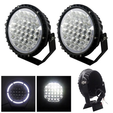 REFLEKTOR DALEKOSIĘŻNY DROGOWY 62 LED z pozycją 12/24V 4858lm 2szt białe