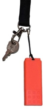 Smycz krótka na klucze i pendrive'a z imieniem - gwiazdki