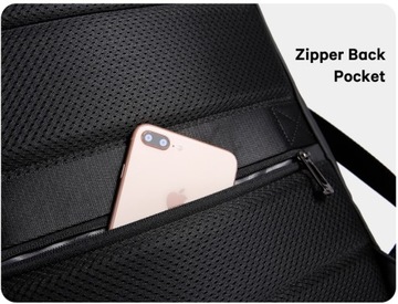 Рюкзак Bange BG-2581 для ноутбука 15,6 16,4, два отделения, вместительный, черный