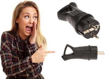 WTYCZKA Z UCHWYTEM GUMOWA 230V IP44 HERMETYCZNA
