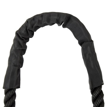 Скакалка для силовых тренировок, 25 мм, черная, 3 м